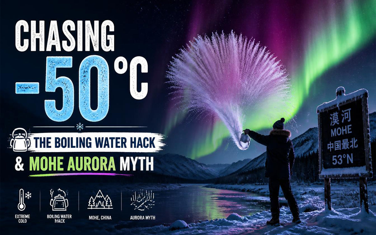 Chasing -50°C: The Boiling Water Hack & Mohe Aurora Myth