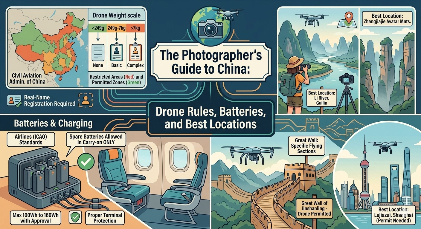 The Photographer's Guide to China: Drone Rules, Batteries, and Best Locations