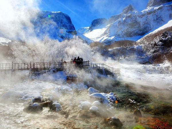 Changbaishan Waterfall and Geothermal Hot Springs