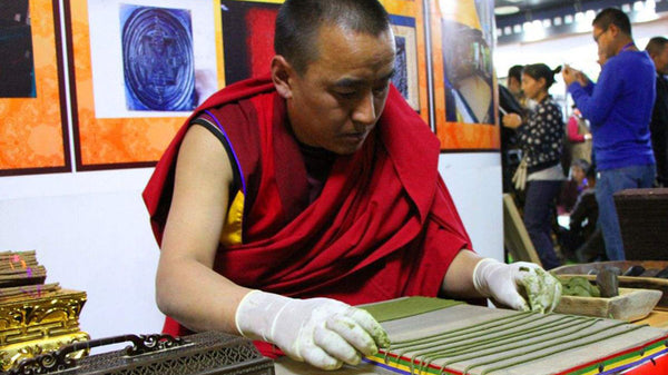 Ganden Monastery Hand-Pressed Incense Craft Studio