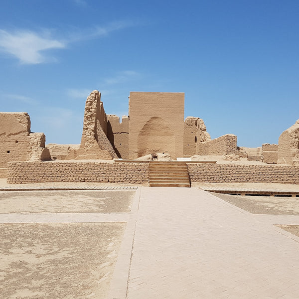 Gaochang Ruins West Gate Stupa Plaza Walk