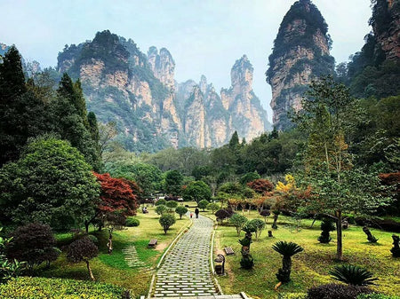Huangshizhai Mountain Mesa Promenade (Yellow Stone Village)