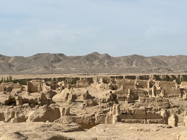 Jiaohe Ruins Ancient Rammed-Earth Plateau Citadel