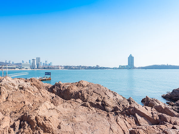 Lu Xun Park Red Granite Coastal Boardwalk