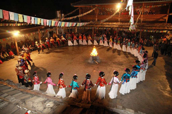 Lugu Lake Mosuo Bonfire Ritual (Caohai Village)