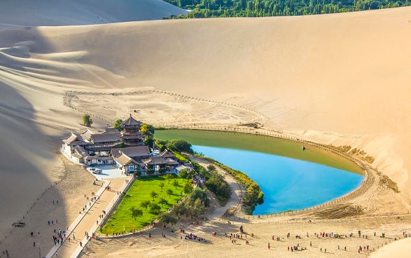 Mingsha Mountain Crescent Lake Oasis