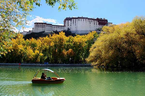 Potala Palace Rear Dragon King Lake Park Loop (Dzongyab Lukhang)
