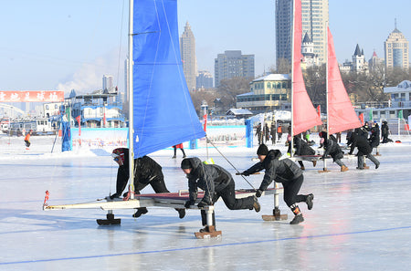Songhua River Winter Ice Ice Sailing