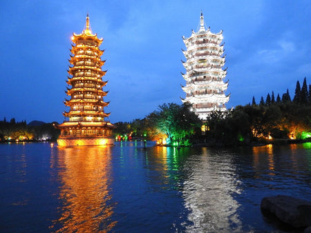 Sun and Moon Twin Pagodas