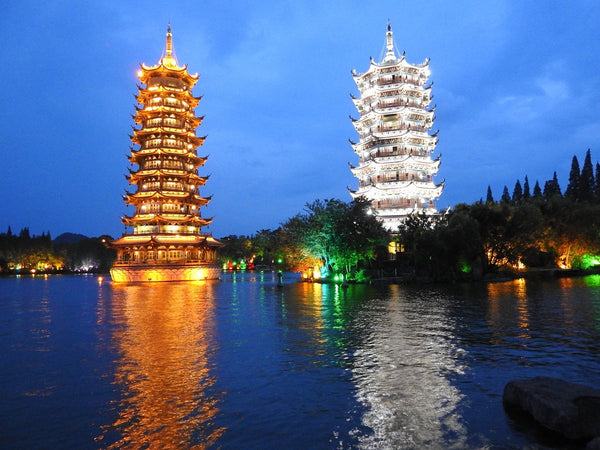 Sun and Moon Twin Pagodas