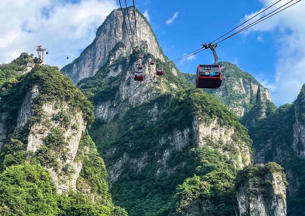 Tianmen Mountain Upper Forest Cable Car (The Open Chairlift)