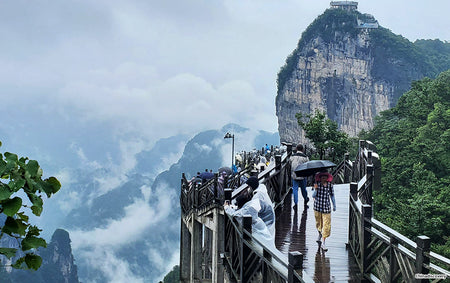 Tianmen Mountain Upper Plateau Cherry Valley Trail
