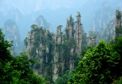 Tianzi Mountain Imperial Brush Peaks Overlook (Yubi Feng)