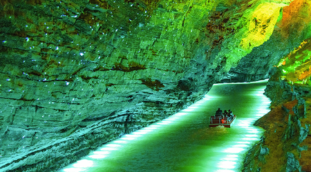 Yellow Dragon Cave Internal River Cruise